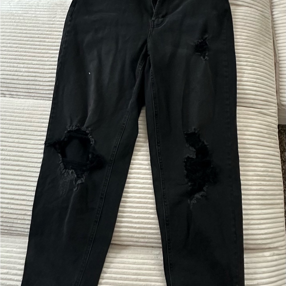 Target Black Skinny Distressed Jeans